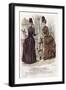 French Fashion Plate, Late 19th Century-null-Framed Giclee Print