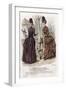 French Fashion Plate, Late 19th Century-null-Framed Giclee Print