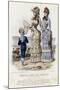 French Fashion Plate, Late 19th Century-null-Mounted Giclee Print