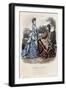 French Fashion Plate, Late 19th Century-null-Framed Giclee Print