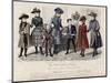 French Fashion Plate, Late 19th Century-null-Mounted Giclee Print