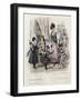 French Fashion Plate, Late 19th Century-null-Framed Giclee Print