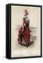 French Fashion Plate, Late 19th Century-null-Framed Stretched Canvas