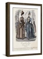 French Fashion Plate, Late 19th Century-null-Framed Giclee Print