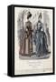 French Fashion Plate, Late 19th Century-null-Framed Stretched Canvas