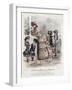 French Fashion Plate, Late 19th Century-null-Framed Giclee Print