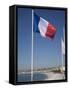 French Flag, Nice, Alpes Maritimes, Provence, Cote d'Azur, French Riviera, France-Angelo Cavalli-Framed Stretched Canvas