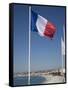 French Flag, Nice, Alpes Maritimes, Provence, Cote d'Azur, French Riviera, France-Angelo Cavalli-Framed Stretched Canvas