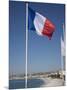 French Flag, Nice, Alpes Maritimes, Provence, Cote d'Azur, French Riviera, France-Angelo Cavalli-Mounted Photographic Print