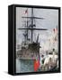 French Flotilla in Portsmouth Harbour, 1891-F Meaulle-Framed Stretched Canvas
