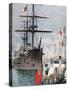 French Flotilla in Portsmouth Harbour, 1891-F Meaulle-Stretched Canvas