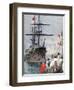 French Flotilla in Portsmouth Harbour, 1891-F Meaulle-Framed Giclee Print