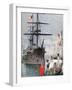 French Flotilla in Portsmouth Harbour, 1891-F Meaulle-Framed Giclee Print