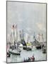 French Flotilla in Portsmouth Harbour, 1891-Paul Senau-Mounted Giclee Print