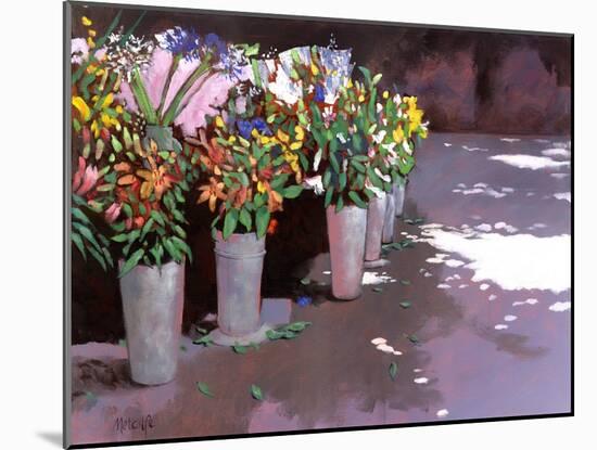 French Flower market, 2007-Clive Metcalfe-Mounted Giclee Print