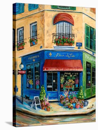 French Flower Shop-Marilyn Dunlap-Stretched Canvas