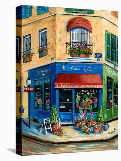 French Flower Shop-Marilyn Dunlap-Stretched Canvas
