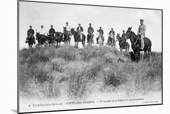 French Foreign Legion Cavalry, Forthassa Gharbia, Algeria, C1905-J Geiser-Mounted Giclee Print