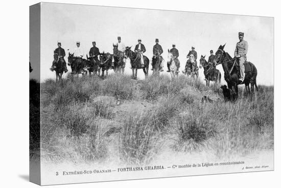 French Foreign Legion Cavalry, Forthassa Gharbia, Algeria, C1905-J Geiser-Stretched Canvas