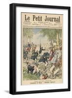 French Foreign Legion in Action in the Sud-Oranais-null-Framed Art Print