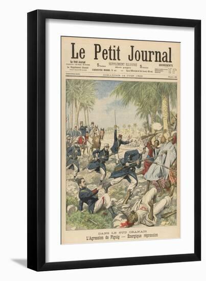 French Foreign Legion in Action in the Sud-Oranais-null-Framed Art Print