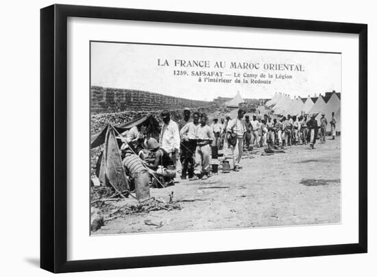 French Foreign Legion in Safsafat, Eastern Morocco, 20th Century-null-Framed Giclee Print