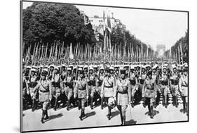 French Foreign Legion Review, Paris, 14 July 1939-null-Mounted Giclee Print