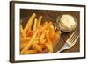 French Fries With Mayonnaise-pink candy-Framed Photographic Print