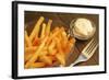 French Fries With Mayonnaise-pink candy-Framed Photographic Print