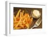 French Fries With Mayonnaise-pink candy-Framed Photographic Print