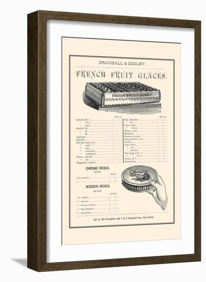 French Fruit Glaces-null-Framed Art Print