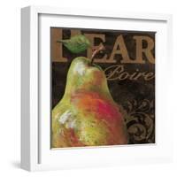 French Fruit Pear-Todd Williams-Framed Art Print