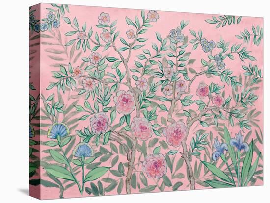 French Garden Pink-Julia Purinton-Stretched Canvas