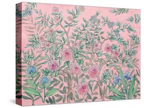 French Garden Pink-Julia Purinton-Stretched Canvas