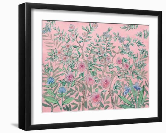 French Garden Pink-Julia Purinton-Framed Art Print