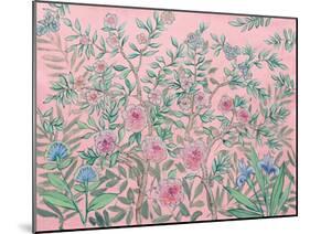 French Garden Pink-Julia Purinton-Mounted Art Print