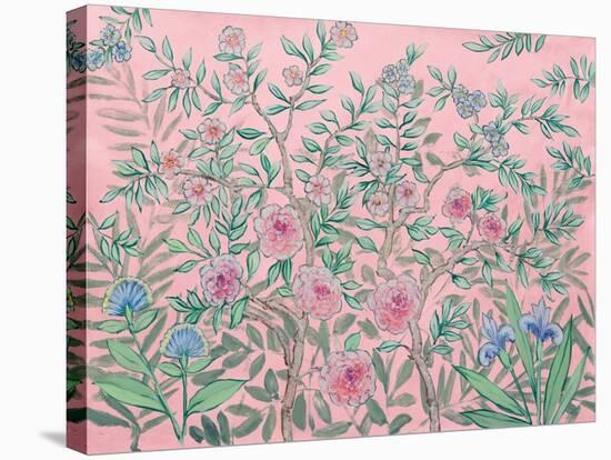 French Garden Pink-Julia Purinton-Stretched Canvas