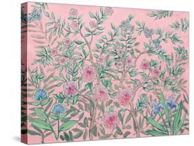 French Garden Pink-Julia Purinton-Stretched Canvas