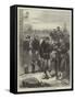 French Gendarmes and Sergents De Ville at Meudon-Felix Regamey-Framed Stretched Canvas