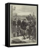 French Gendarmes and Sergents De Ville at Meudon-Felix Regamey-Framed Stretched Canvas