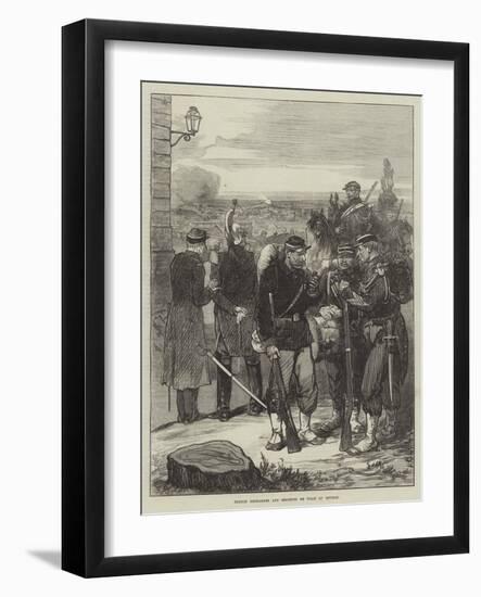 French Gendarmes and Sergents De Ville at Meudon-Felix Regamey-Framed Giclee Print