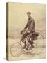 French Gentleman on His Tricycle-null-Stretched Canvas