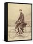 French Gentleman on His Tricycle-null-Framed Stretched Canvas