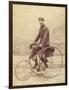 French Gentleman on His Tricycle-null-Framed Photographic Print