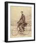 French Gentleman on His Tricycle-null-Framed Photographic Print