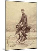 French Gentleman on His Tricycle-null-Mounted Photographic Print