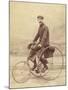 French Gentleman on His Tricycle-null-Mounted Photographic Print