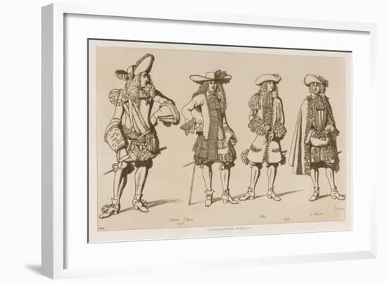 French Gentlemen of the Seventeenth Century-Raphael Jacquemin-Framed Giclee Print