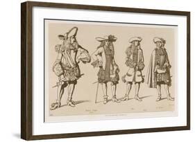 French Gentlemen of the Seventeenth Century-Raphael Jacquemin-Framed Giclee Print