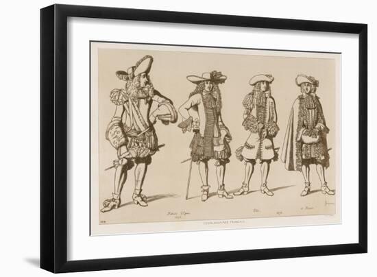 French Gentlemen of the Seventeenth Century-Raphael Jacquemin-Framed Giclee Print